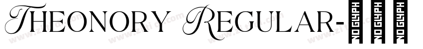 Theonory Regular字体转换